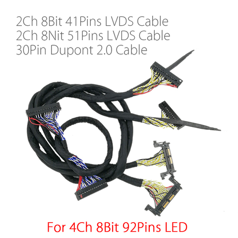 Lvds Cable 2-ch 8-bit, 30pin, (left Supply) For Lg Type Panel