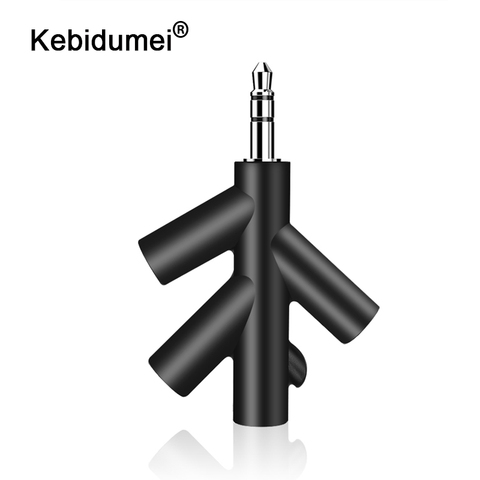Smartphone Player Audio Cables 3.5mm Earphone Adapter 1Male to 2 4 Female Jack Adapter Plug Stereo Headphone Splitter for PC/MP3 ► Photo 1/6