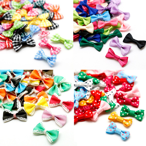 Multi Style Silk Bow-Knot Mini Rosette for Home Wedding Party Ribbon Cake Clothing Decoration Scrapbooking DIY Crafts Supplies ► Photo 1/6