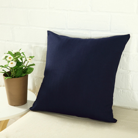 YWZN Candy Color Cushion Cover Simple Solid Color Throw Pillow Case Black and White Decorative Pillowcase Car Cushion Cover ► Photo 1/6