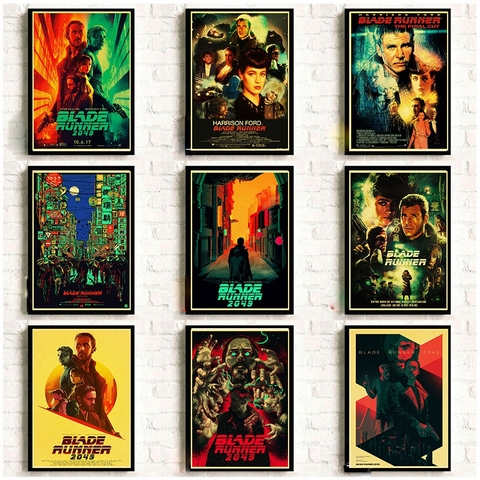 American Movie Blade Runner 2049 Retro Posters Good Quality Kraft Paper Printed Wall Posters Art Painting Home Room Decor ► Photo 1/6