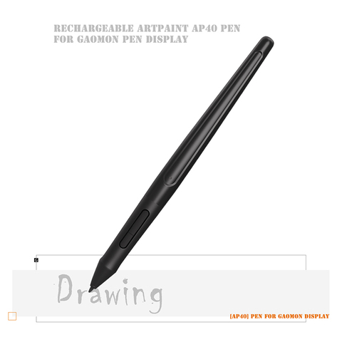 GAOMON ArtPaint AP40 Wireless Art Stylus Rechargeable Pen for Digital Drawing Display PD1560 ► Photo 1/6