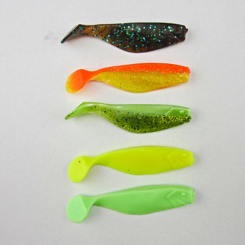 Basslegend - Soft Shad Plastic Lures 75mm/6.3g Bass Pike Walleye Lure Silicone Soft Baits Swimbaits ► Photo 1/6