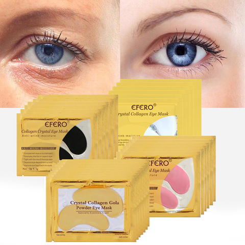 Gold Masks Crystal Collagen Eye Mask Gel Eye Patches for Eye Bags Anti-Wrinkle Remove Black Eye Cream Care Face Masks ► Photo 1/6