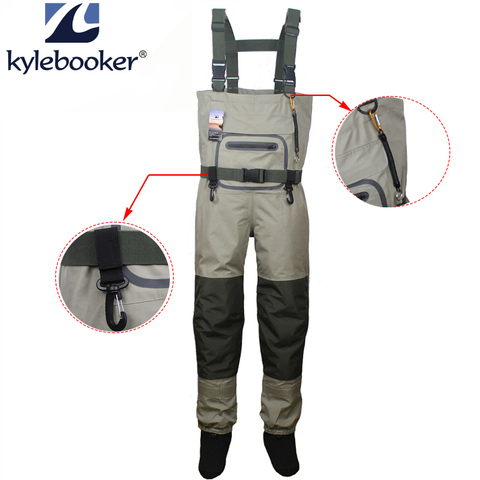 Fishing Waders Durable and Comfortable Breathable Stocking foot Chest Wader kits  for Men and Women ► Photo 1/6
