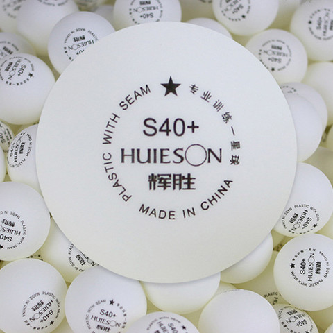 Huieson 50pcs/bag 1 Star ABS Plastic Table Tennis Balls 40+mm 2.7g Ping Pong Balls for Teenagers Club Training S40+ ► Photo 1/2