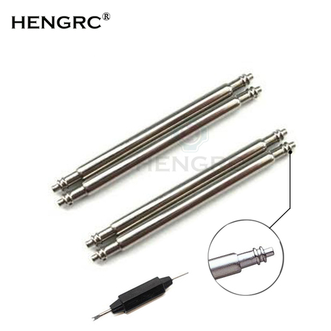 HENGRC Stainless Steel Spring Bar 4pcs Silver Metal Watchband Repair Tool 16-28mm Strap Link Pin Watchmaker Accessories ► Photo 1/6