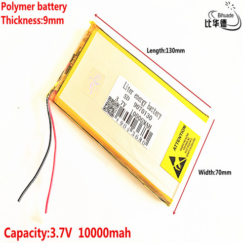 rechargeable lipo battery cell 3.7 V 9070130 10000 mah tablet battery brand tablet gm lithium polymer battery ► Photo 1/5