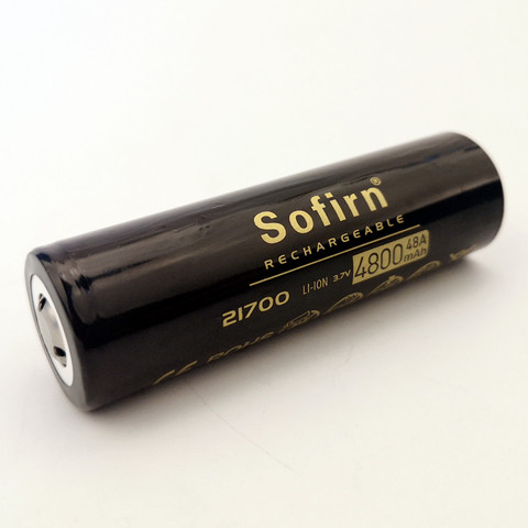 Sofirn High Drain 21700 Battery 4800mah li-ion Battery 48A 10C Power Discharge 3.7V 21700 Cell Rechargeable batteries ► Photo 1/6