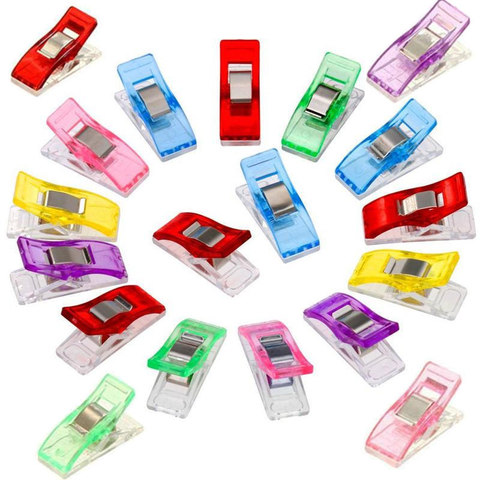 10pc Job Foot Case Multicolor Plastic Clips Hemming Sewing Tools Sewing Accessories Sewing DIY Crafts AA8270 ► Photo 1/4