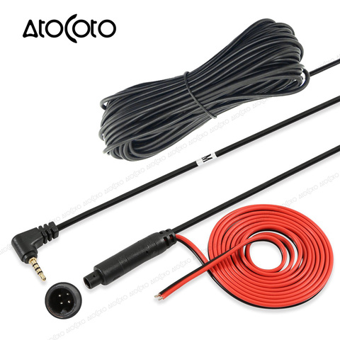 AtoCoto 10m Male 4 Pin to 2.5mm TRRS Jack Connector Extension Video Cable Cord for Truck/Van Car Recorder DVR to Backup Camera ► Photo 1/6