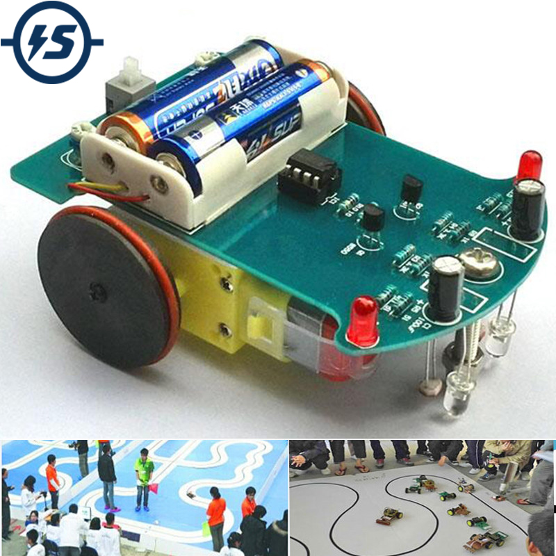 D2-1 Intelligent Tracking Line Smart Car Kit TT Motor Electronic DIY Kit 