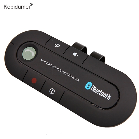 Kebidumei New Bluetooth 4.1 Multipoint Speakerphone Bass Stereo AUX Car Kit Speaker Handsfree Music Receiver Player ► Photo 1/6