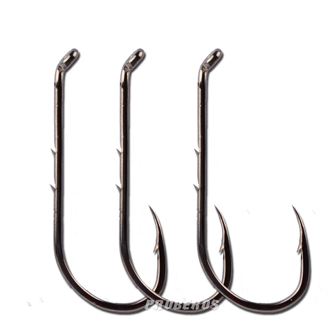 10pcs Barbed Fishing Hooks Sea Worm Carp Single Circle Hook Set Fly Fishing Accessories Tackle Carbon Steel Fishhook ► Photo 1/5