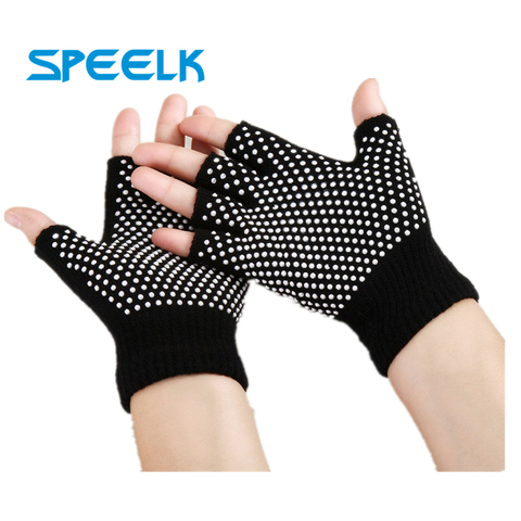 New Cotton Half Finger Yoga Gloves Women Non-slip Sport Glove Female  Knitted Open Toe Gloves Breathable Particle dot Glove - Price history &  Review, AliExpress Seller - Speelk Official Store