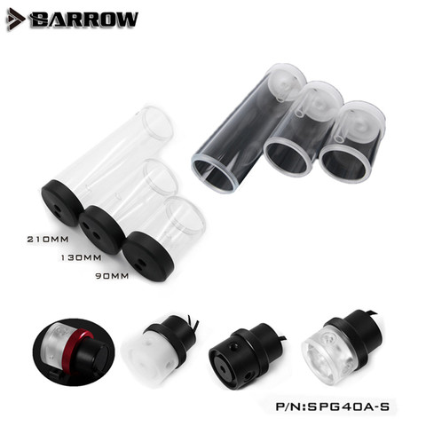 Barrow D5 Pump Box Kit Pump PWM 18W + Reservoir for Watercooling Transparent/Black/White POM SPG40A-S ► Photo 1/3