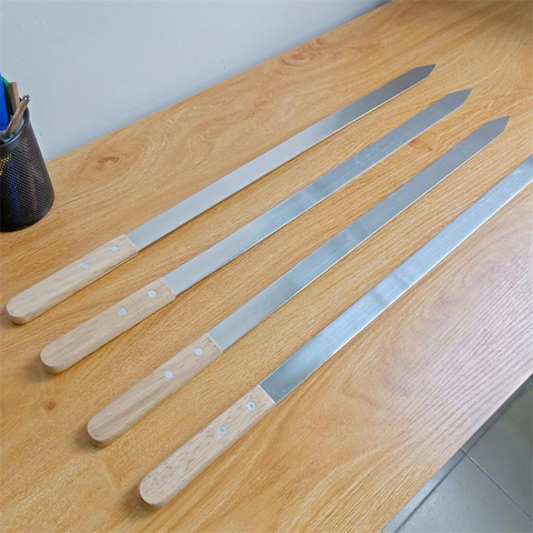 23.5in 60cm Stainless steel Kabob Skewer Wide Large Wood Handle BBQ Skewers set Brazilian Heavy Duty Grill BBQ Fork BBQ Tools ► Photo 1/6