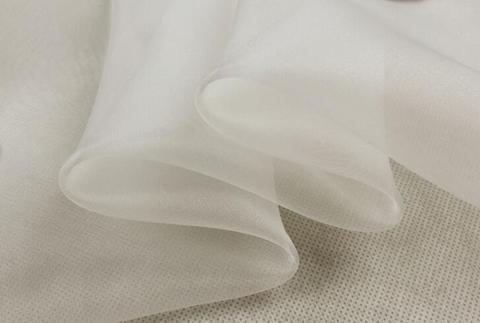 100% pure silk organza fabric 5m/m 21gsm 55