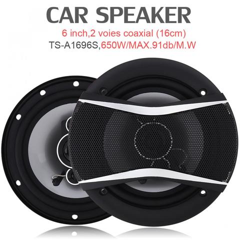 2pcs! 6 Inch 650W Auto Car HiFi Coaxial Speaker Vehicle Door Auto Audio Music Stereo Full Range Frequency Speakers for Cars ► Photo 1/6