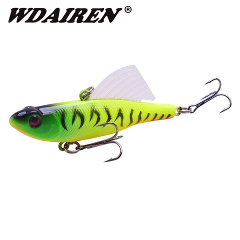 1Pcs Winter Ice Fishing Lures 7cm 17.5g Sinking VIB Vibration Hard Bait Jig  wing With Lead Wobbler Lure Pike Carp Bass Baits - Price history & Review