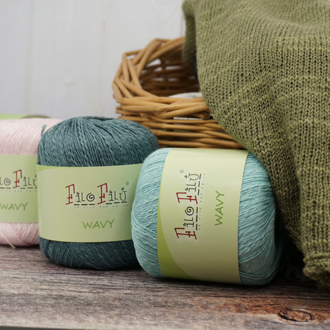80g /lot High Quality  Natural Linen Hand Knitting Yarn Crochet Yarn For Knitting Eco-Friendly lanas para tejer ► Photo 1/4