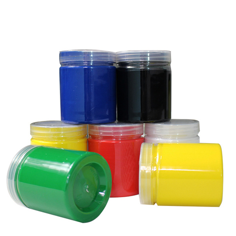Free Shipping 250g/bottle screen printing  water-based ink purple gold silver 10 colors ► Photo 1/6