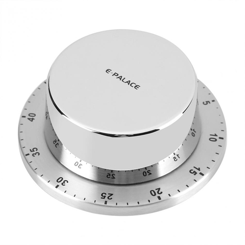 Stainless Steel Kitchen Timer with Magnetic Base Manual Mechanical Cooking Timer Countdown Cooking Tools KitchenTimer ► Photo 1/6