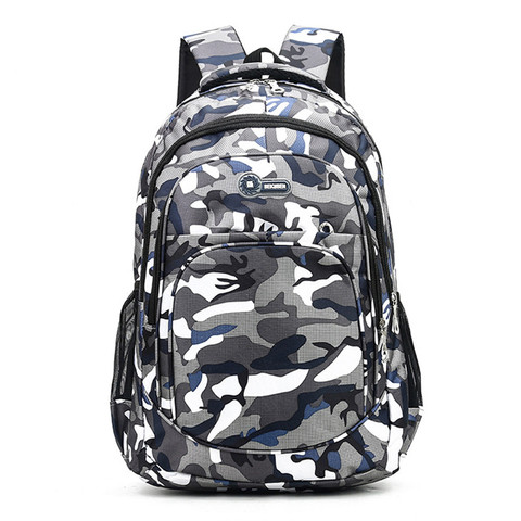 2 Sizes Camouflage Waterproof School Bags for Girls Boys Orthopedic Children Backpack Kids Book Bag Mochila Escolar Schoolbag ► Photo 1/6