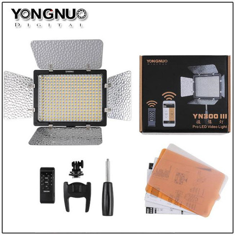 YONGNUO YN300 III YN-300 III LED Camera Video Light with Adjustable Color Temperature 3200K-5500K for Canon Nikon Pentax Olympas ► Photo 1/6