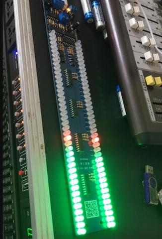 GHXAMP Dual 40 LED Music Spectrum Level indicator Board Audio MP3 Sound control Indicator VU Meter amplifier Subwoofer car 5V ► Photo 1/6