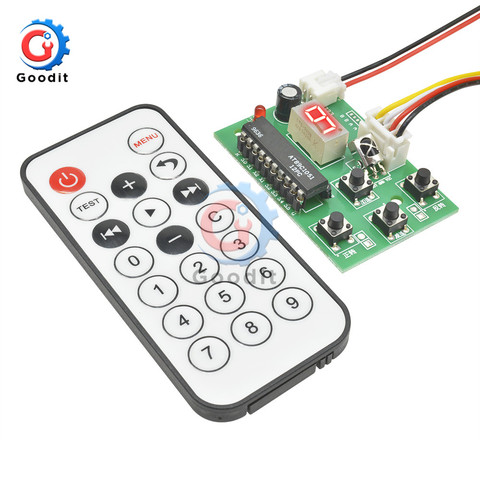 Stepper Motor Driver Controller DC 4V-6V Integrated Board 2-phase 4-wire Speed Adjustable with Remote Control ► Photo 1/1