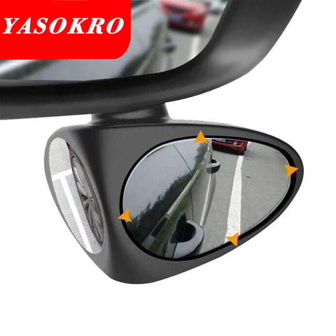 1 Piece Car Convex Mirror Rotatable Adjustable Blind Spot Mirror Wide Angle Mirror front wheel Car Rear View mirror 2 Colors ► Photo 1/6
