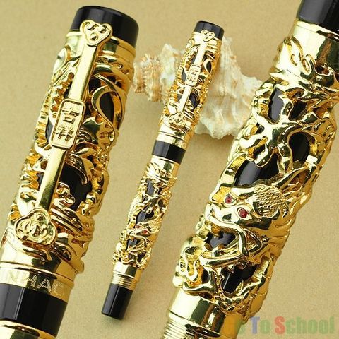 Jinhao The Latest Design Dragon And Phoenix Golden Roller Ball Pen High Quality Hot Selling luxury writing gift pens ► Photo 1/4