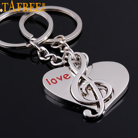 TAFREE I Love You For Lovers Keychains A Couple Pendant Trinket car jewelry chaveiro innovative Item One Pair Key Chains set ► Photo 1/6