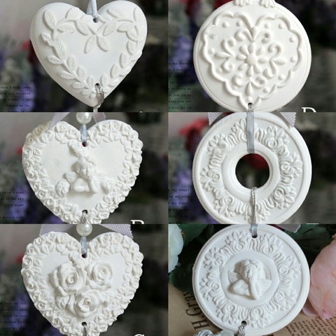 Silicone Mold Heart-shaped, Leaves, Angels, Roses, Garlands, Angel Wreaths 6 Styles Handmade Fondant Mould for Aroma Molds PRZY ► Photo 1/6