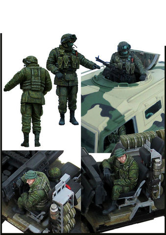 [tuskmodel] 1 35 scale resin model kit JMP - 2 Tiger Modern Russian Soldiers ► Photo 1/1