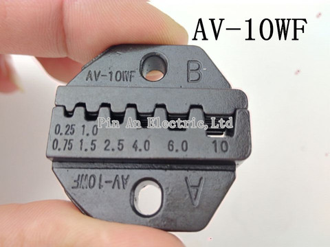 AV-10WF  0.25-10mm2  CRIMPING PILER Crimping machine modules one set jaws ► Photo 1/1