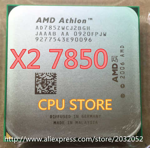 AMD CPU Athlon X2 7850 CPU 2.8GHz Socket AM2+/ 940 Pin /Dual-CORE / 2MB L2 Cache/95w (working 100% Free Shipping) ► Photo 1/1