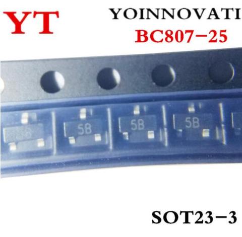  100pcs/lot  BC807-25 BC807 25 BC80725 ( 5B ) SOT-23 SMD PNP general purpose transistor Best quality ► Photo 1/1