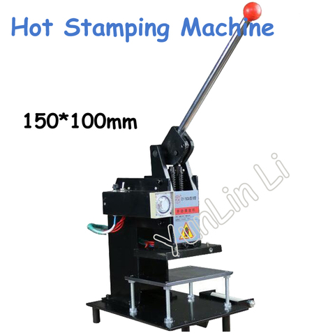 150*100mm Manual Hot Stamping Machine 220V Leather Embossing LOGO Branding Machine Hot Mark Machine Bronzing Machine ZY-160B ► Photo 1/1