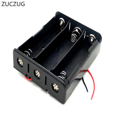 ZUCZUG 16850 Battery Case Storage Box Case Plastic Holder With Wire Leads for 3 x 18650 Batteries Soldering ► Photo 1/4
