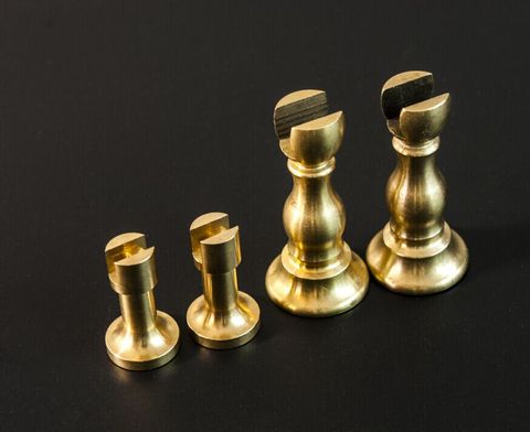 NIDALE Model Classical sail boat model pedestal parts : brass Supports Copper Cylinder stands 2pcs/lot ► Photo 1/2