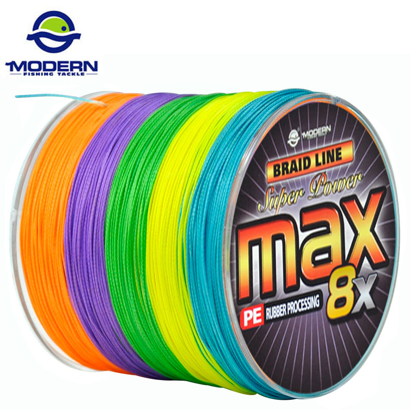 300M MODERN Braided Fishing Line MAX8X Series Multicolor 10M 1