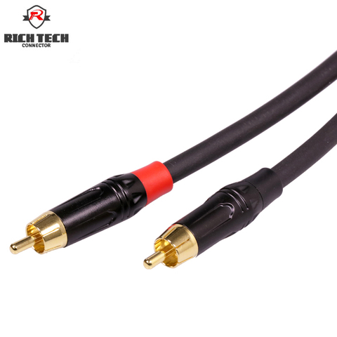 8pcs/4pairs RCA connector RCA Plug HIFI Gold Plated Audio Cable RCA Male Audio Connector ► Photo 1/6