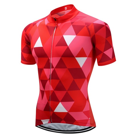 CUSROO red diamond Retro Classic Cycling Jersey Men Short Sleeve Breathable Quick Dry Bike Clothing Summer Bike Mtb Maillot ► Photo 1/6