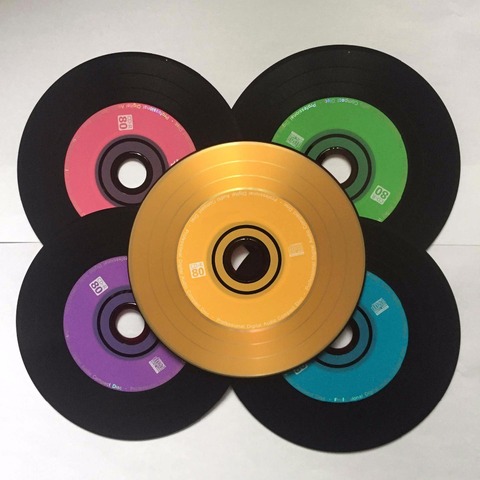 Wholesale 5 Discs Premium Professional Multicolor Grade A 700 MB 52x Blank Black Printed CD-R Disc ► Photo 1/3