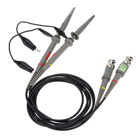 P6100 2PCS Oscilloscope Probe Kit DC-100MHz Scope Clip Test Probe 100MHz For Tektronix HP X1/X10 sonda osciloscopio wholesale ► Photo 1/1