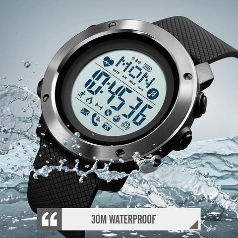 SKMEI 1512 Outdoor Sport Watch Men Bluetooth Heart Rate Fitness Watch Multifunction 5Bar Waterproof Digital Watch reloj hombre ► Photo 1/6