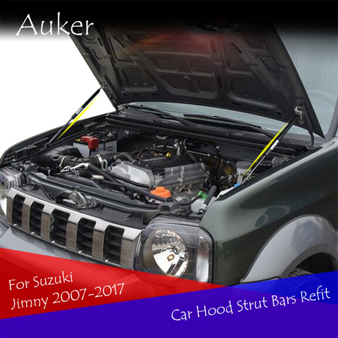 For Suzuki Jimny 3th 2007-2017 Car-styling Refit Bonnet Hood Gas Shock Lift Strut Bars ► Photo 1/5