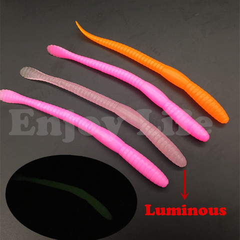 10Pcs*10cm/2.3g Soft Fishing Shad Lures Bait T Tail Worm Trout Bionic Fishing  Maggot Earthwom PVC Insect Fishing Tackle ► Photo 1/2